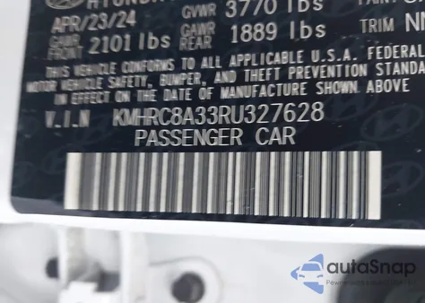2024 Hyundai Venue Limited from USA, damaged, VIN KMHRC8A33RU327628